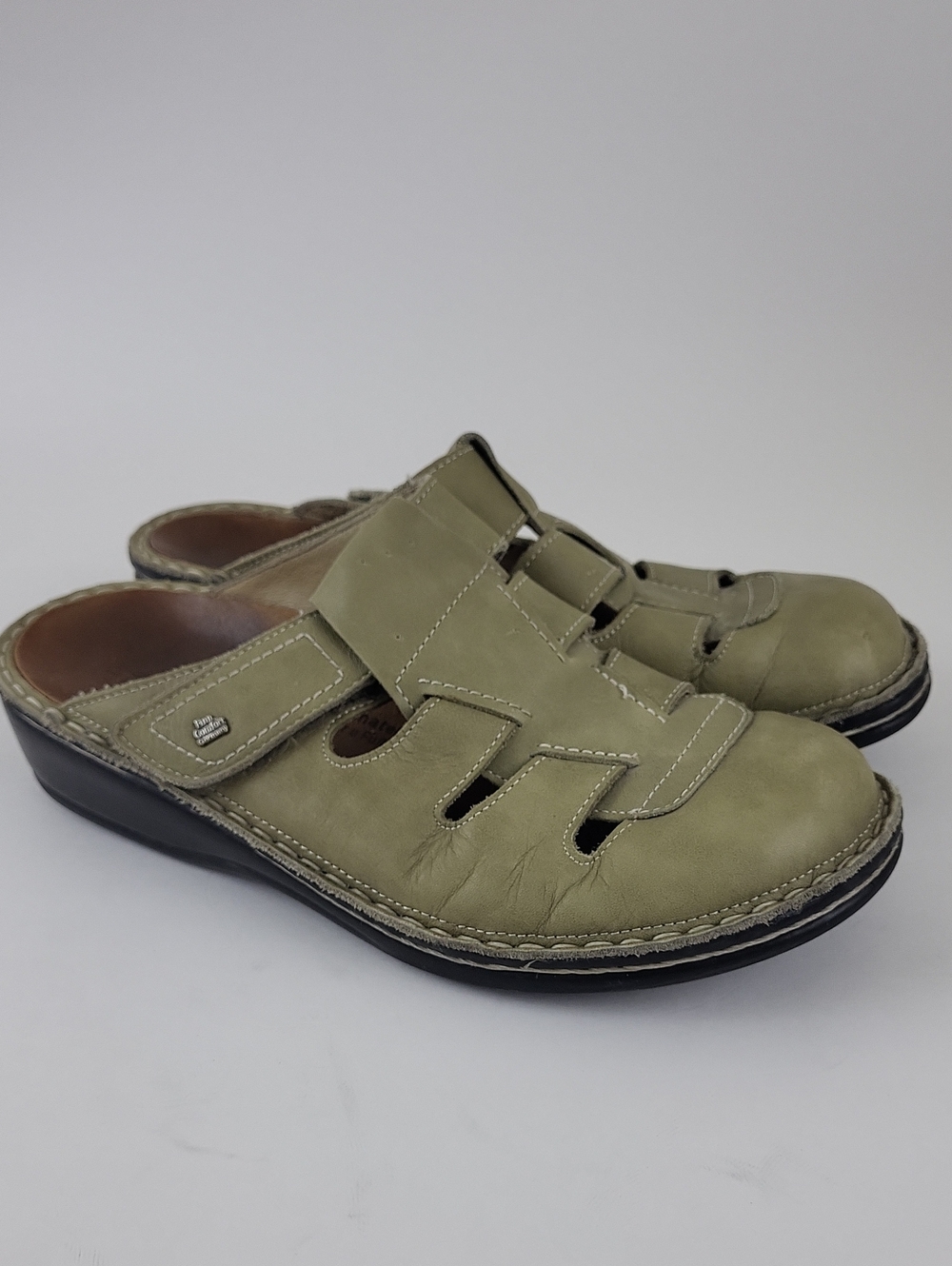 Finn Comfort Sandals EU Size 38 Casual Comfort Slip On Mule Clogs Leather - Picture 5 of 10